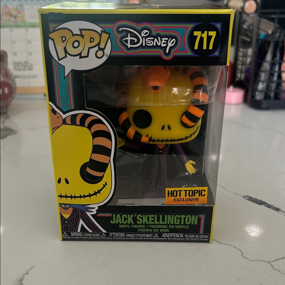 Funko Pop! Disney Jack Skellington Figure - Yellow and Black